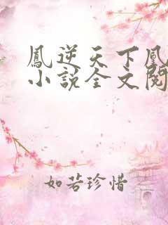 凤逆天下凰北月小说全文阅读