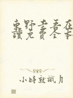 东野圭吾在线阅读免费全本