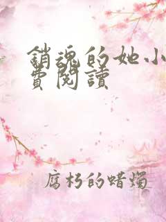 销魂的她小说免费阅读