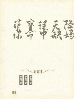 萌宝从天降爹地你命中缺妈咪