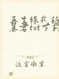 再生缘我的温柔暴君txt下载