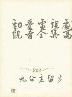 初爱电视剧免费观看全集高清完整版