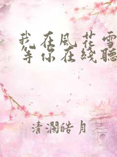我在风花雪月里等你在线听书