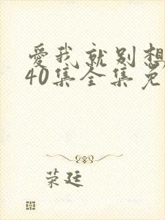 爱我就别想太多40集全集免费hd