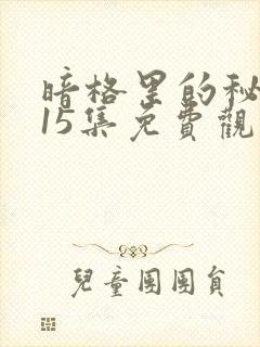 暗格里的秘密第15集免费观看