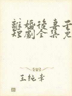 离婚后妻子后悔短剧全集免费观看