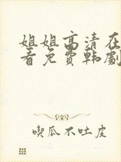 姐姐高清在线观看免费韩剧第二集