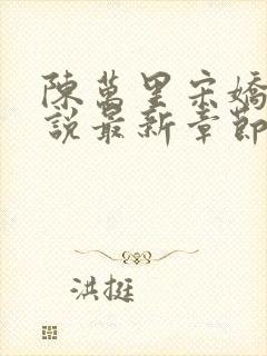 陈万里宋娇娇小说最新章节阅读全文