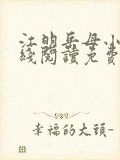 江明岳母小说在线阅读免费