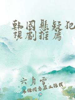 韩国悬疑犯罪电视剧推荐