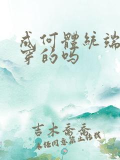 成何体统端王是穿的吗