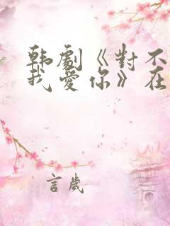 韩剧《对不起,我爱你》在线观看