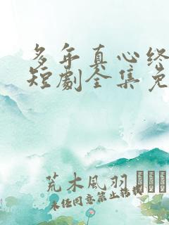 多年真心终成空短剧全集免费观看