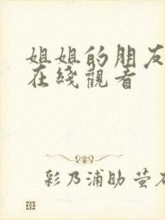 姐姐的朋友中文在线观看