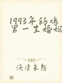 1993年的鸡男一生婚姻状况