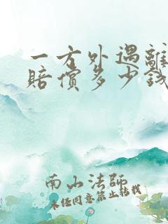 一方外遇离婚要赔偿多少钱给对方