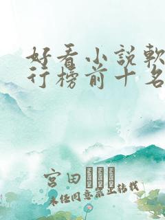 好看小说软件排行榜前十名