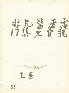 非凡医者电视剧17集免费观看