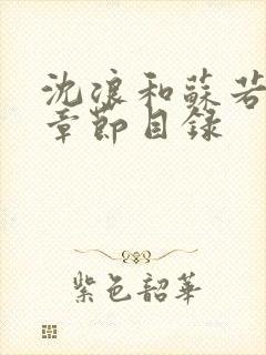 沈浪和苏若雪全章节目录