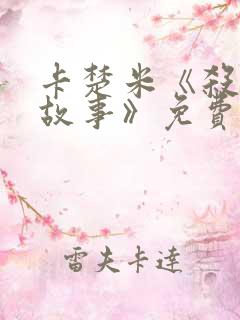 卡楚米《杀手的故事》免费观看