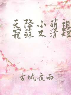 天降小萌祖全家宠苏又清短剧