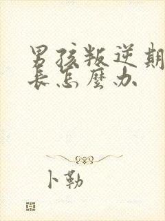 男孩叛逆期时家长怎么办