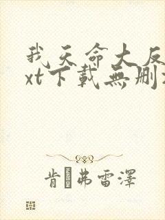 我天命大反派txt下载无删减