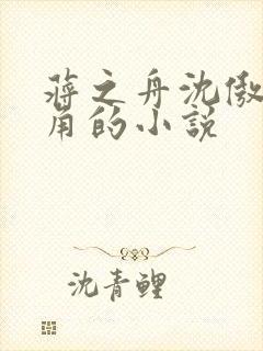 蒋之舟沈傲凌主角的小说