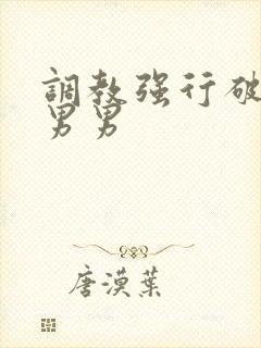 调教强行破苞h男男