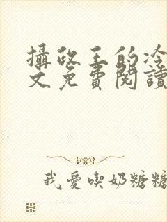 摄政王的冷妃全文免费阅读