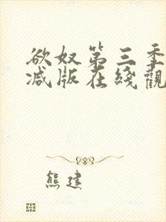 欲奴第三季无删减版在线观看