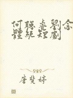 何聪睿刘念成何体统短剧