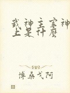 武神主宰神帝之上是什么