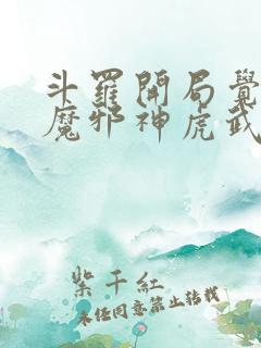 斗罗开局觉醒暗魔邪神虎武魂