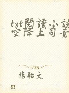 txt阅读小说空降上司竟是前男友