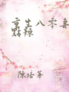 重生八零妻子有点辣