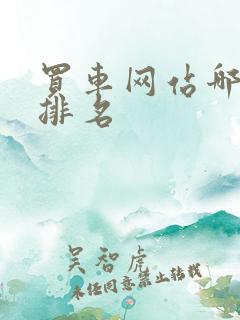 买车网站哪个好排名