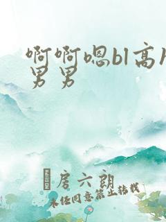 啊啊嗯bl高h男男