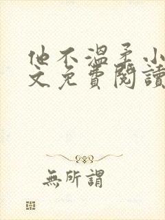 他不温柔小说全文免费阅读无弹窗