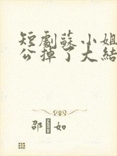 短剧苏小姐你老公掉了大结局免费观看