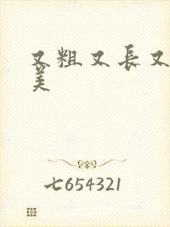 又粗又长又大欧美