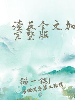 渣反全文加番外完整版