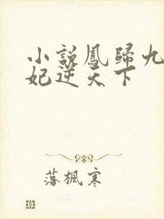 小说凤归九霄狂妃逆天下