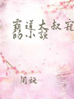 霸道大叔宠甜妻的小说