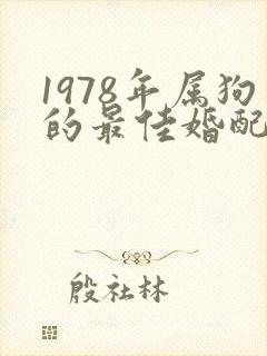 1978年属狗的最佳婚配属相