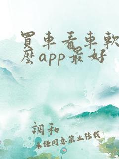 买车看车软件什么app最好