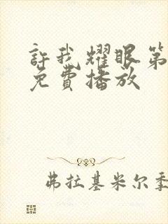 许我耀眼第三集免费播放