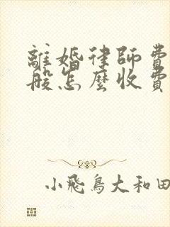 离婚律师费用一般怎么收费2023