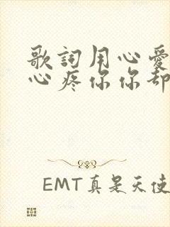 歌词用心爱你用心疼你你却偏要走是什么歌