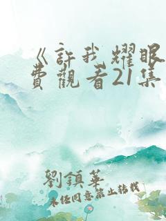 《许我耀眼》免费观看21集电视剧